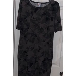 LuLaRoe Julia dress gray